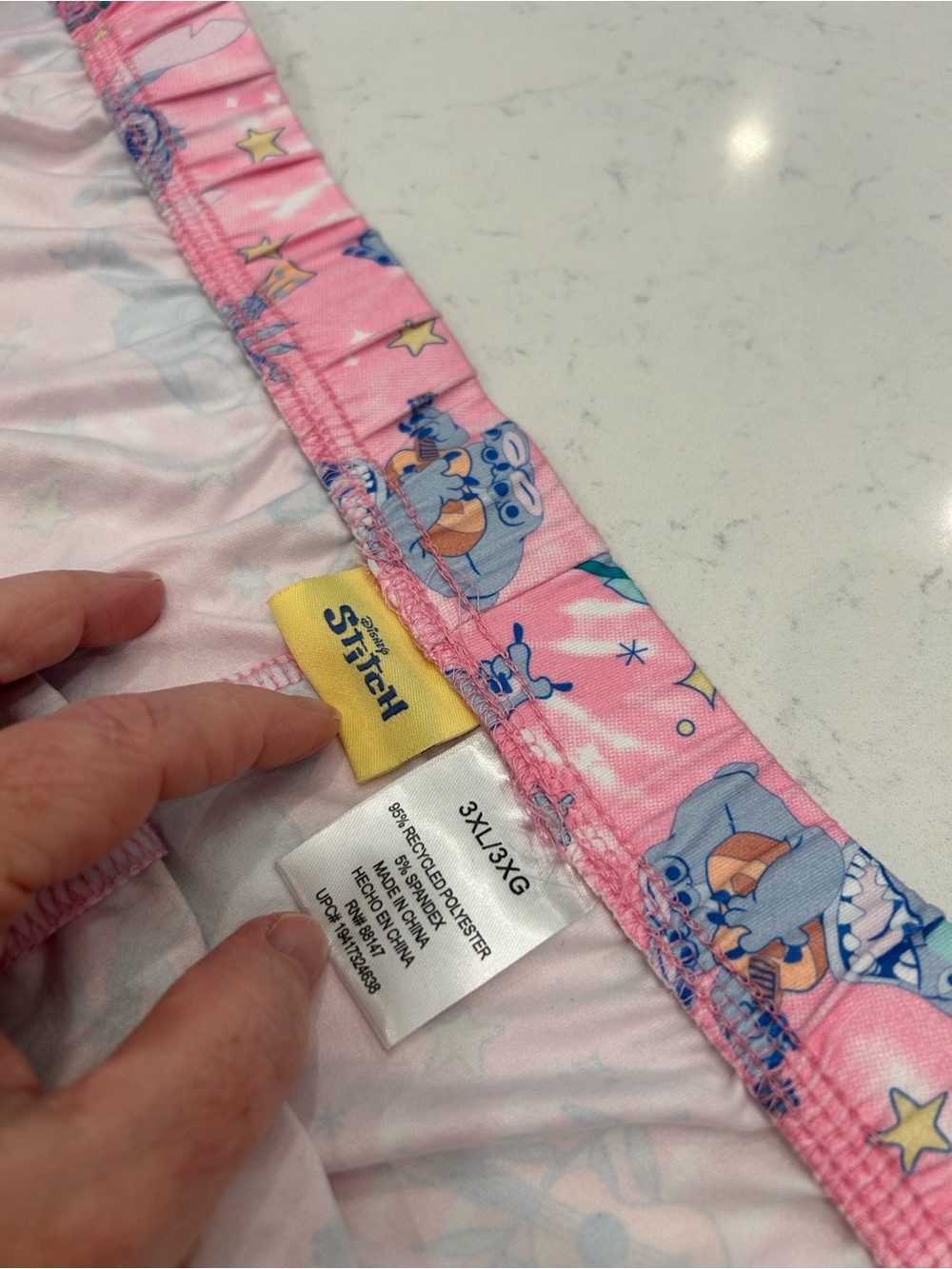 Disney Pink Stitch Print Women's Sleep Shorts - Picture 3 of 7